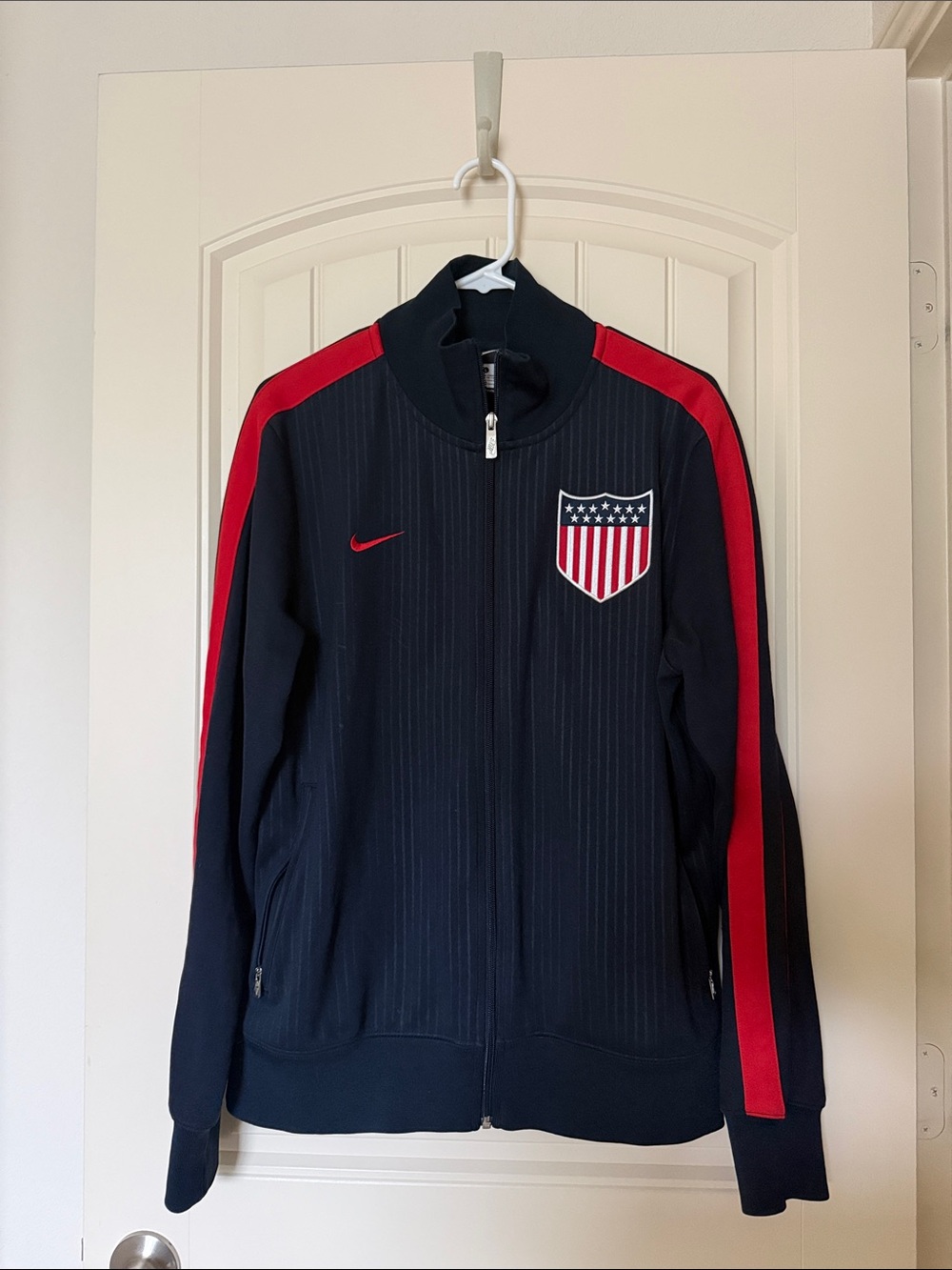 Nike Navy and Red USA Soccer Jacket